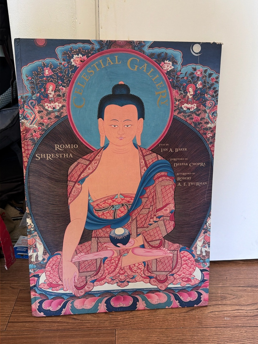 Celestial Gallery Buddhist Wall Art Print - Pink & Blue